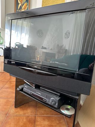 Televisor Vintage Loewe Negro/Verde