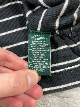 Jersey Ralph Lauren Negro Blanco Talla XS