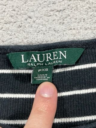 Jersey Ralph Lauren Negro Blanco Talla XS