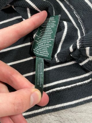 Jersey Ralph Lauren Negro Blanco Talla XS