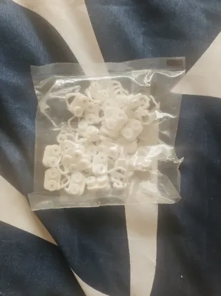 Ganchos para barra de cortina (plástico)