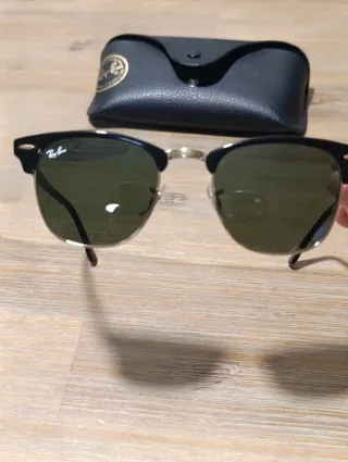 Gafas de Sol Ray-Ban Clubmaster Negro/Dorado