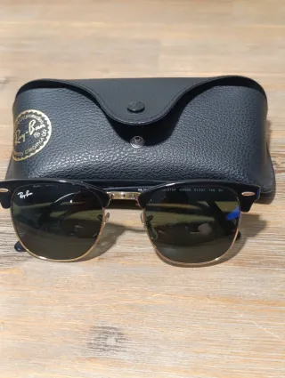 Gafas de Sol Ray-Ban Clubmaster Negro/Dorado