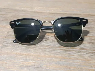 Gafas de Sol Ray-Ban Clubmaster Negro/Dorado