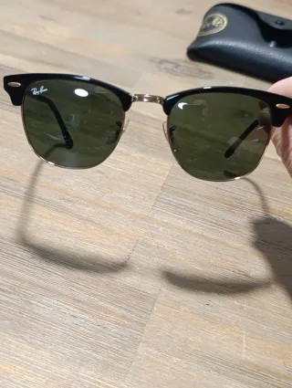 Gafas de Sol Ray-Ban Clubmaster Negro/Dorado