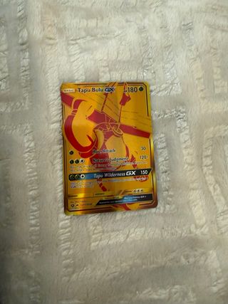 Carta Pokémon Tapu Bulu GX Dorada