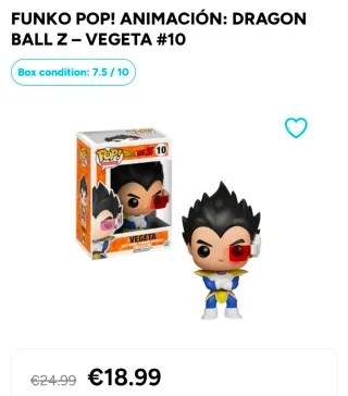 Funko Pop Vegeta 10 Dragon Ball Z