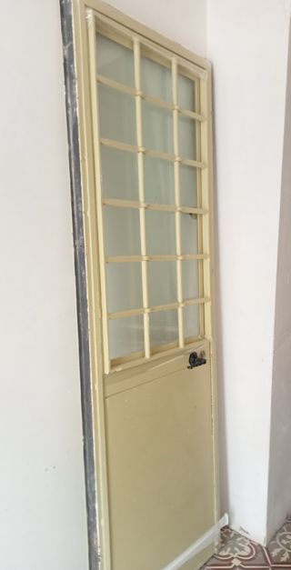 Puerta de hierro de seguridad