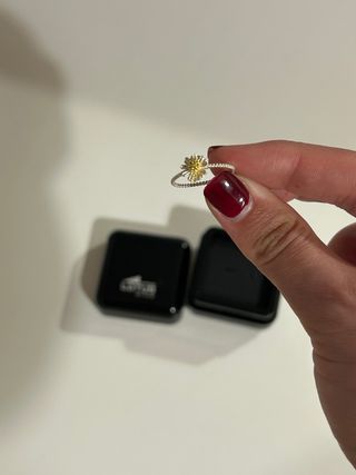 Anillo Lotus Style Plata y Amarillo