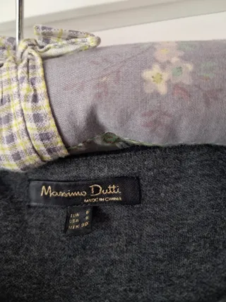 Jersey Massimo Dutti Mujer Pedrería  .Color azul m