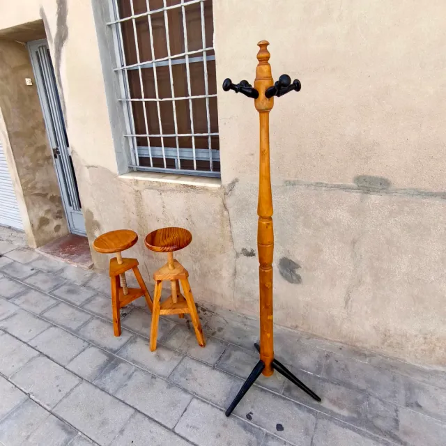 Perchero Vintage nórdico madera Años 60 diaeño