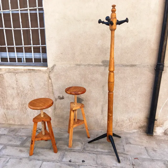 Perchero Vintage nórdico madera Años 60 diaeño