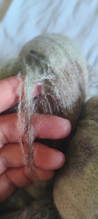 Lana mohair colorata in matasse