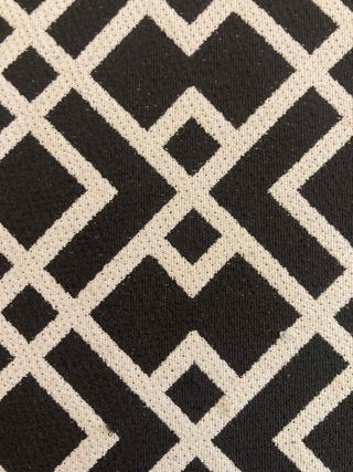 Vestido Zara Geométrico Negro Blanco Talla M