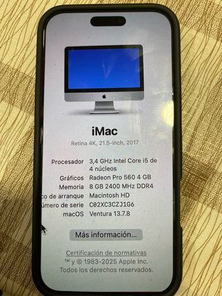 iMac Retina 4K 21.5 2017