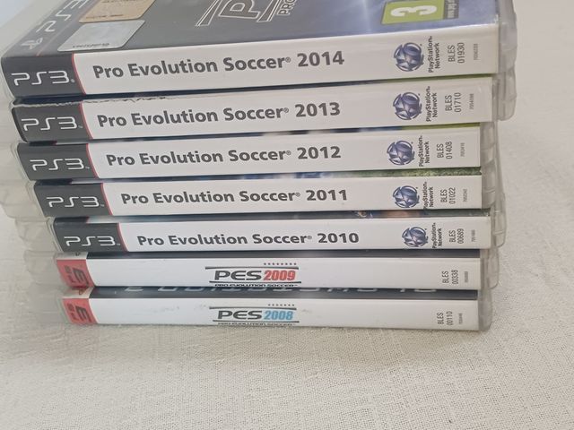 7 Giochi PS3 PES 2008-2014 Konami