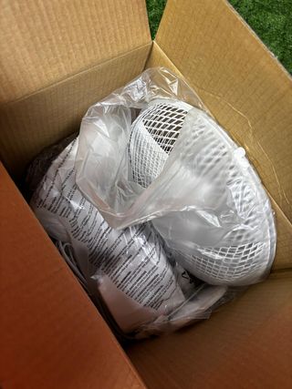 Ventilador de mesa blanco