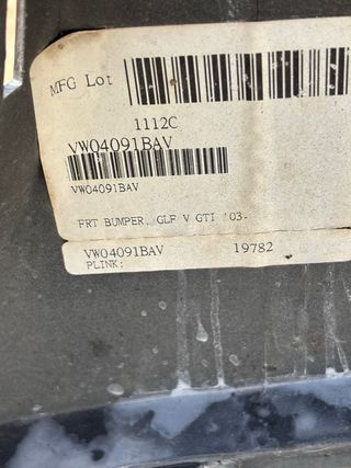 Paragolpes Golf 5 GTI Original