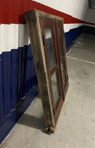 Ventanas de madera con 4 cristales