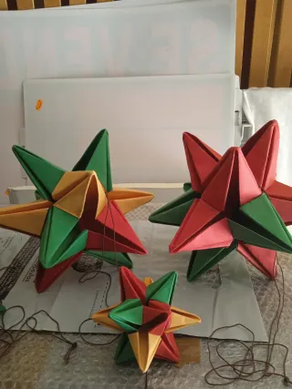 Estrellas de origami - Decoración