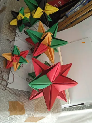 Estrellas de origami - Decoración