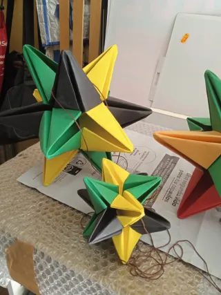 Estrellas de origami - Decoración