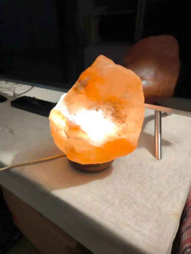 Lámpara de sal grande natural