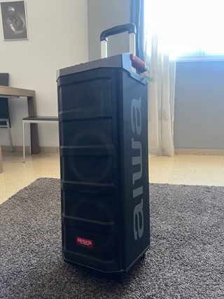 Altavoz AIWA Negro con Luces