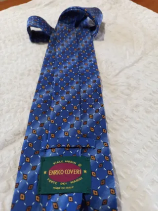 Cravatta Coveri Uomo Fantasia Blu