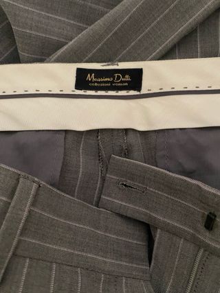 Pantalón de traje Massimo Dutti rayas grises