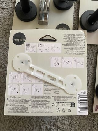 Manillas de puerta negras Inspire Sara (5 unidades