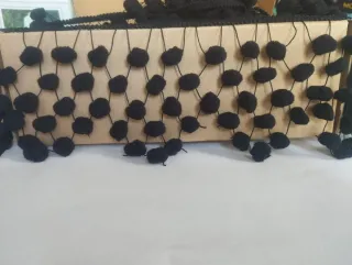 Tira de madroñeras en negro