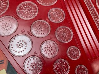 set vintage del gioco creativo Spirograph