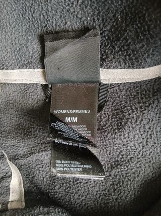 the north face pile zip woman size M black