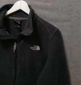 the north face pile zip woman size M black