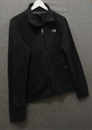 the north face pile zip woman size M black