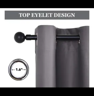 Juego 2 Cortinas Opacas Aislates 140x245