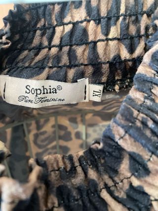 Blusa leopardo cuello alto talla única