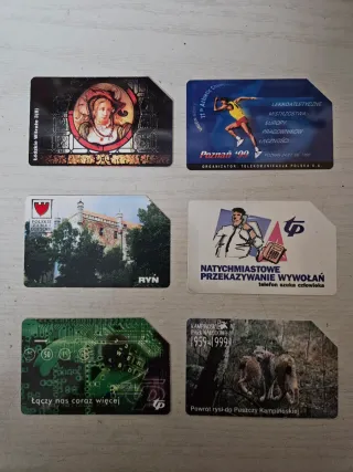 6 Schede telefoniche polacche