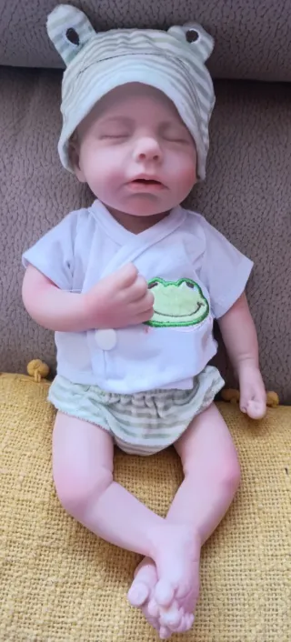 Bebé Reborn Silicona Niño con Accesorios
