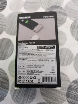 Batería Externa SHARGE Flow Mini 2 de  5000mAh