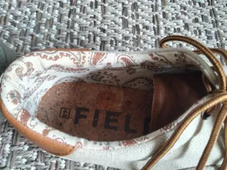 Zapatillas deportivas hombre beige y marrón