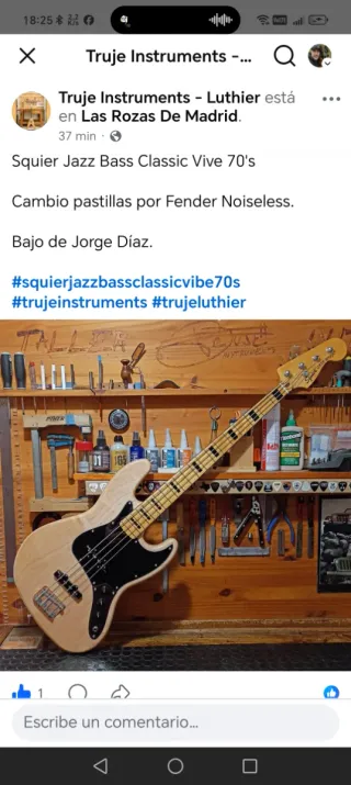 Bajo Squier Classic Vibe 70s