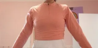 Chaqueta jersey niña rosa deportiva