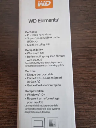 WD Elements 6TB Disco Duro Portátil Nuevo