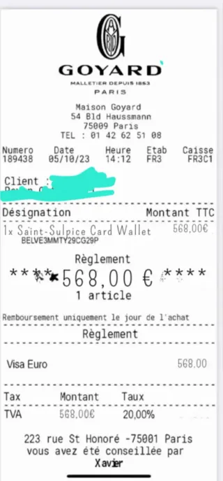 Tarjetero Goyard Rosa