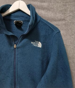the north face pile zip woman size M black
