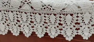 Colcha Crochet Algodón Blanca