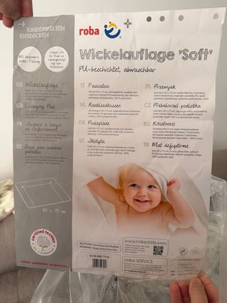 Cambiador estrellas gris Roba