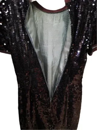 Vestito Emporio Armani paillettes viola